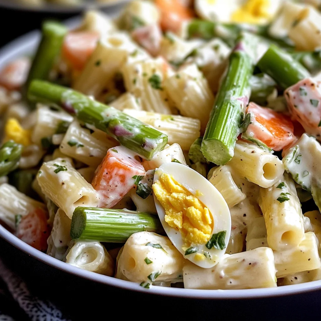 Asparagus and Egg Pasta Salad