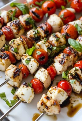 Chicken Caprese Kebabs