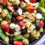 Chicken and Berry Pesto Pasta Salad