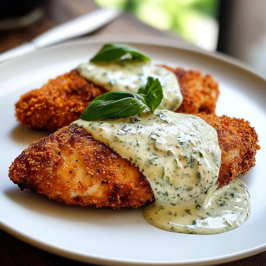 Chicken in Basil Cream Sauce