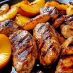 Chicken with Grilled Peaches