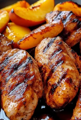 Chicken with Grilled Peaches