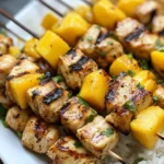 Chili-lime Mango Chicken Skewers