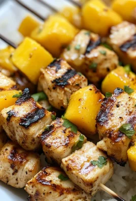 Chili-lime Mango Chicken Skewers