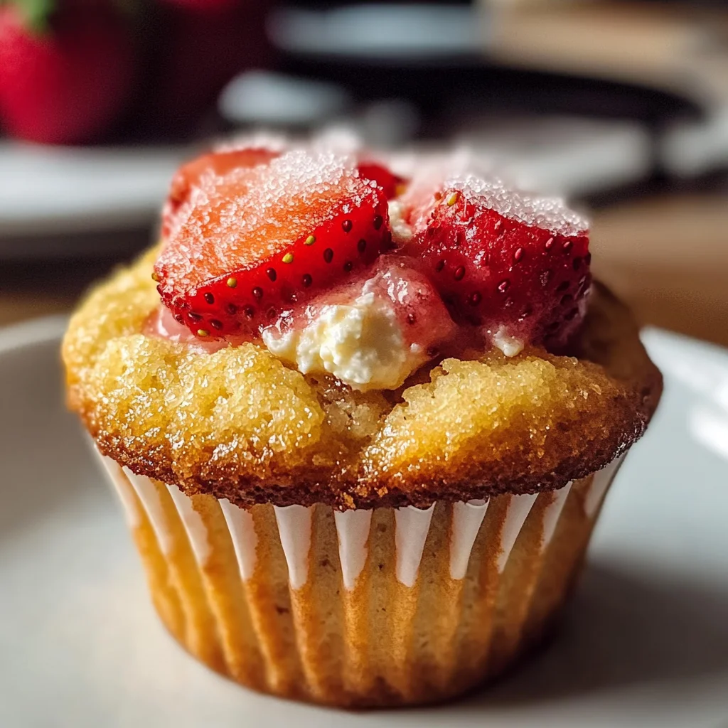 Classic Strawberry Ricotta Muffins