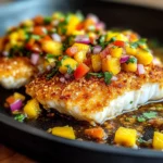 Coconut Crusted Fish With Mango Salsa