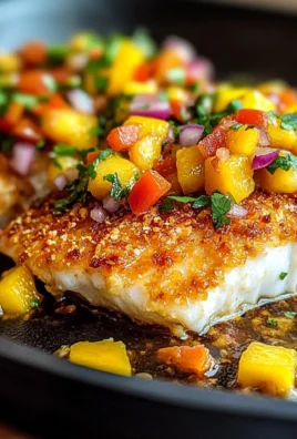 Coconut Crusted Fish With Mango Salsa