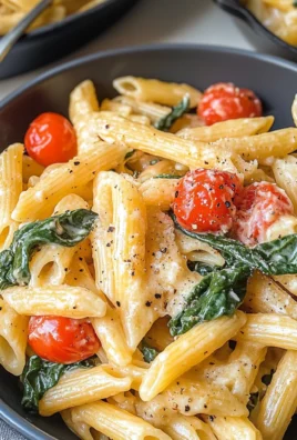 Creamy Tomato Spinach Pasta