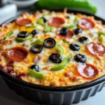 Easy Keto Layered Pizza Dip
