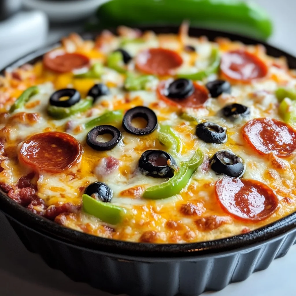 Easy Keto Layered Pizza Dip