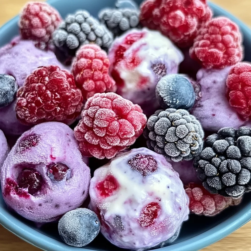 Frozen Yogurt Berry Bites