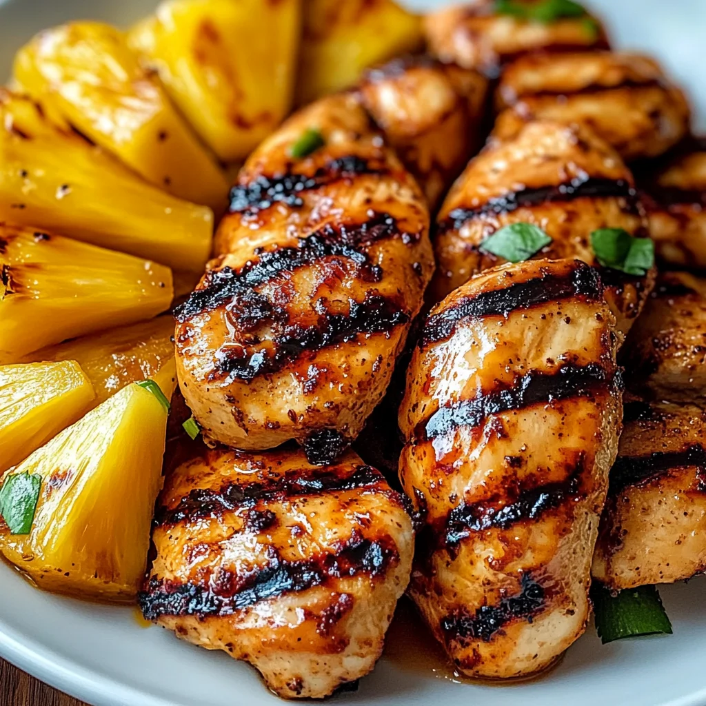 Grilled Aloha Chicken and Pineapple Recipe