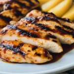 Grilled Chicken with Peach BBQ Sauce