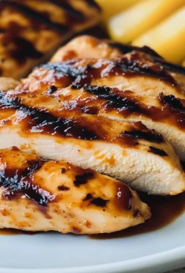 Grilled Chicken with Peach BBQ Sauce