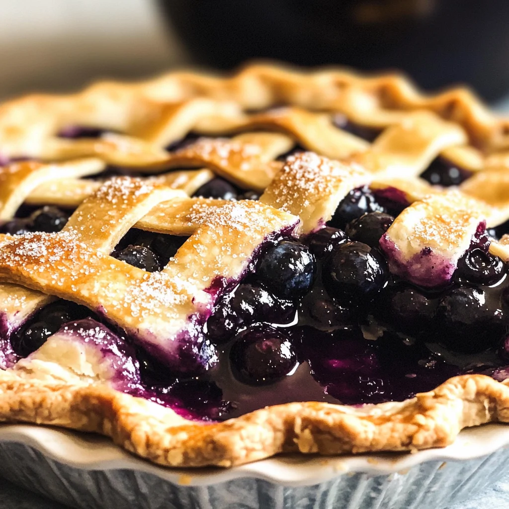 Homemade Blueberry Pie Recipe