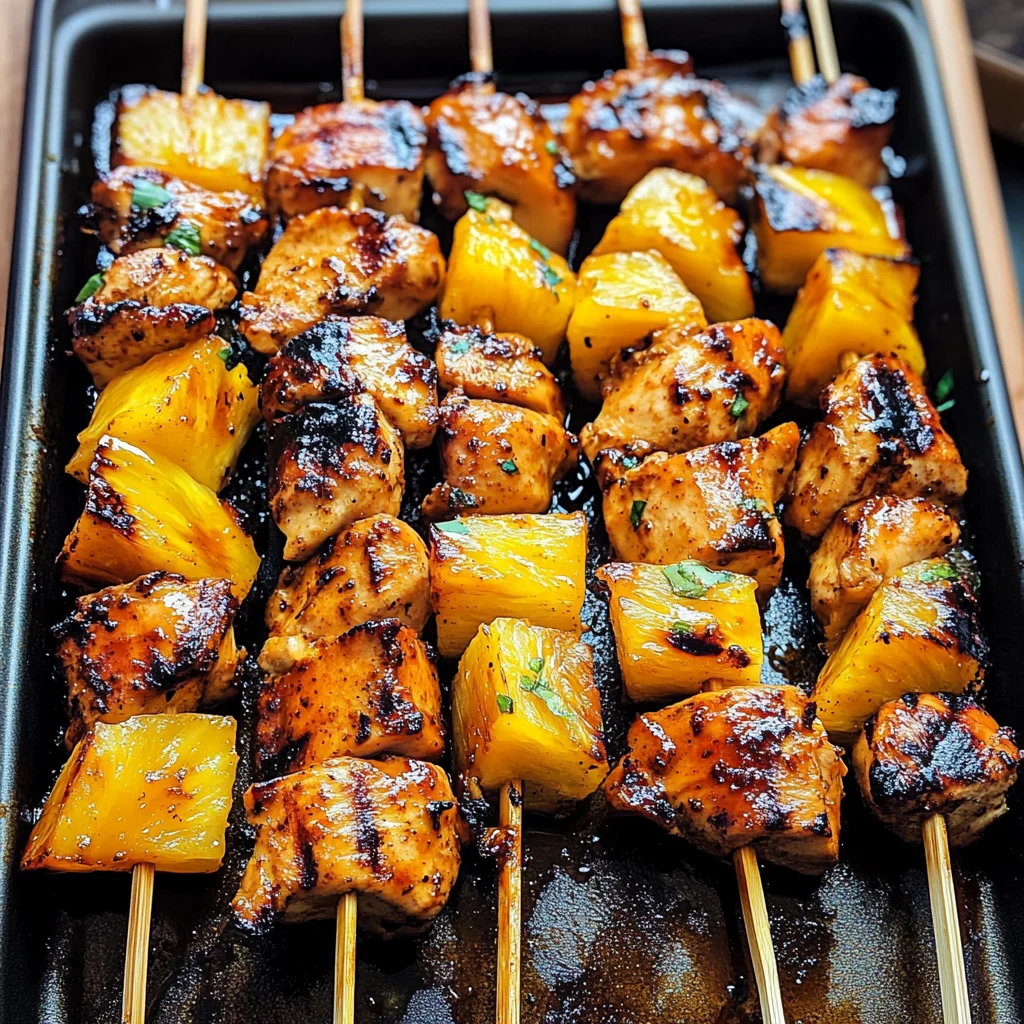 Honey Chipotle Chicken Skewers