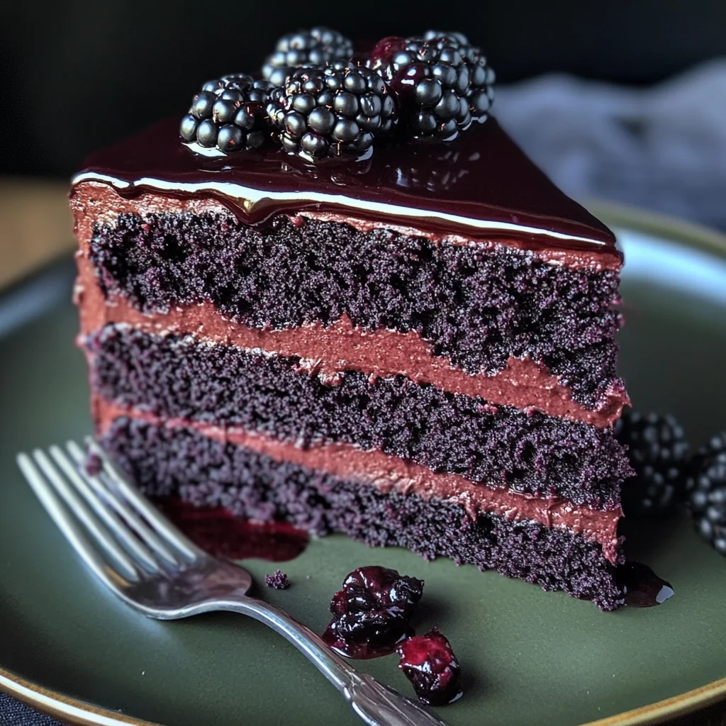 How to Make a Decadent Blackberry Velvet Gothic Cake at Home