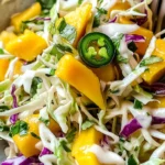 Mango Coleslaw (Ready in 15 Minutes, Perfect for Fish Tacos)