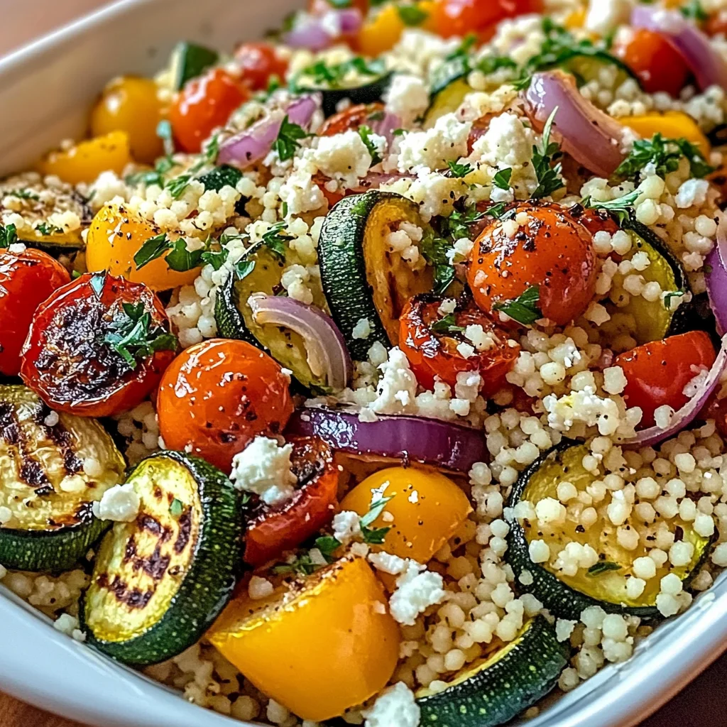 Mediterranean Roasted Vegetable Couscous
