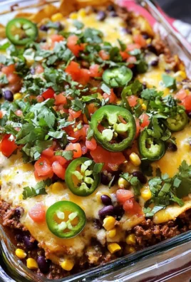 Mexican Casserole with Ground Beef and Corn Tortillas
