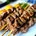 Orange Thai Beef Skewers