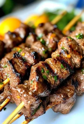 Orange Thai Beef Skewers