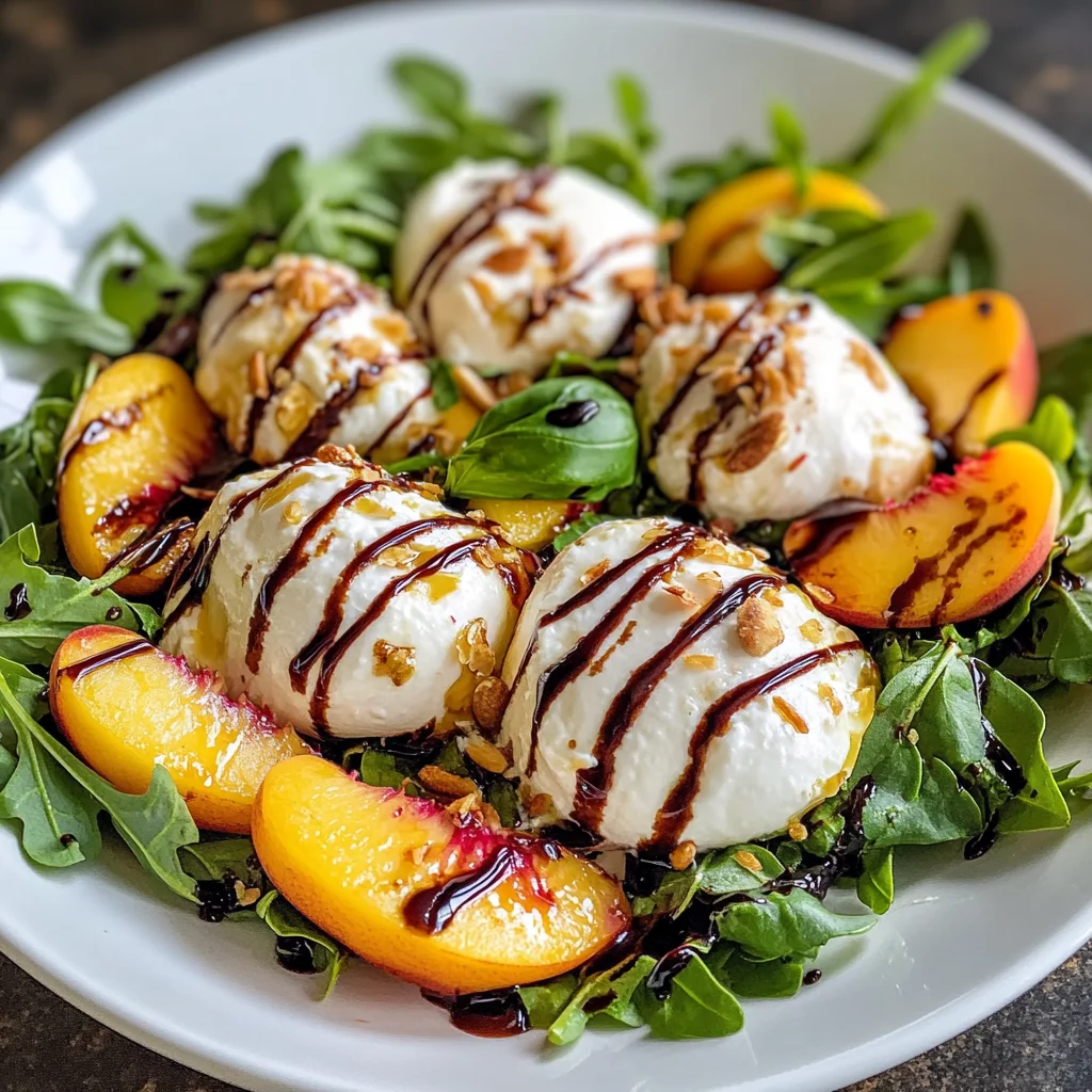 Peach Burrata Salad