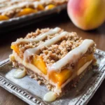 Peach Pie Crumble Bars