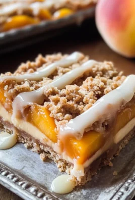 Peach Pie Crumble Bars
