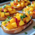 Pineapple Mango Bruschetta