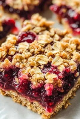 Raspberry Bars with Oatmeal Crumble Topping