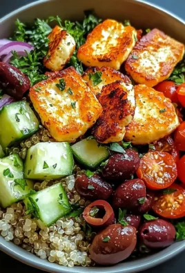Speedy Crispy Halloumi Greek Power Bowl