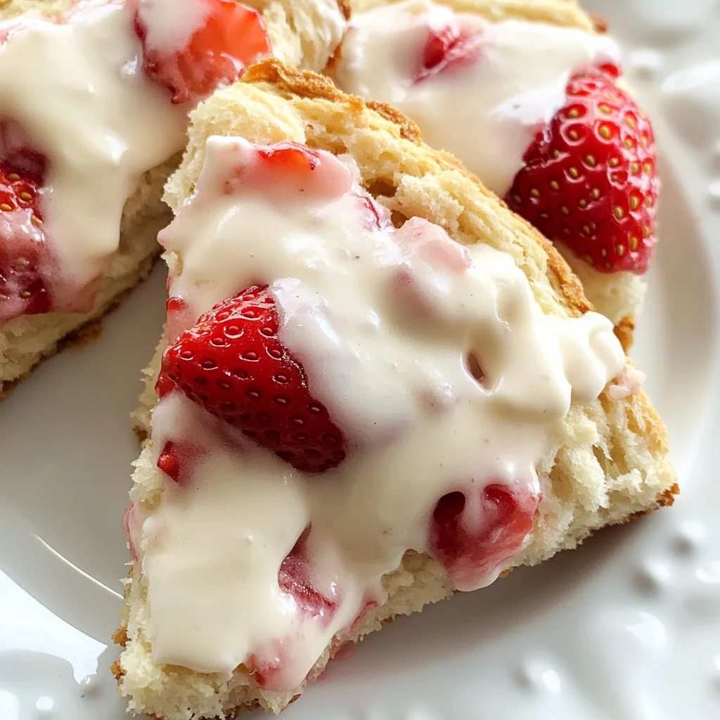 Strawberries and Cream Scones