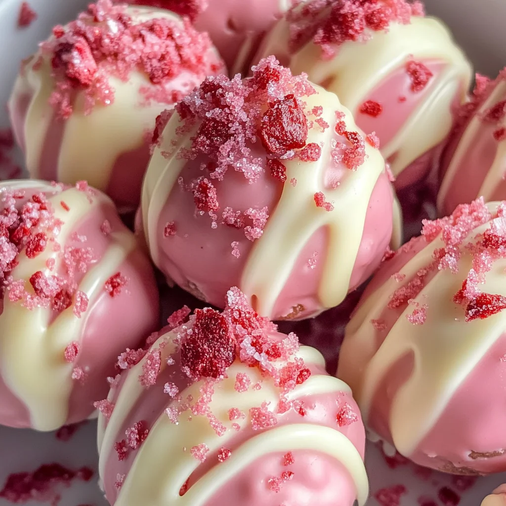 Strawberry Shortcake Truffles