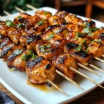 Tropical Grilled Thai Coconut Chicken Skewers for Family Fun