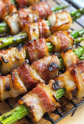 Turkey Turkey Bacon Wrapped Asparagus Kebabs