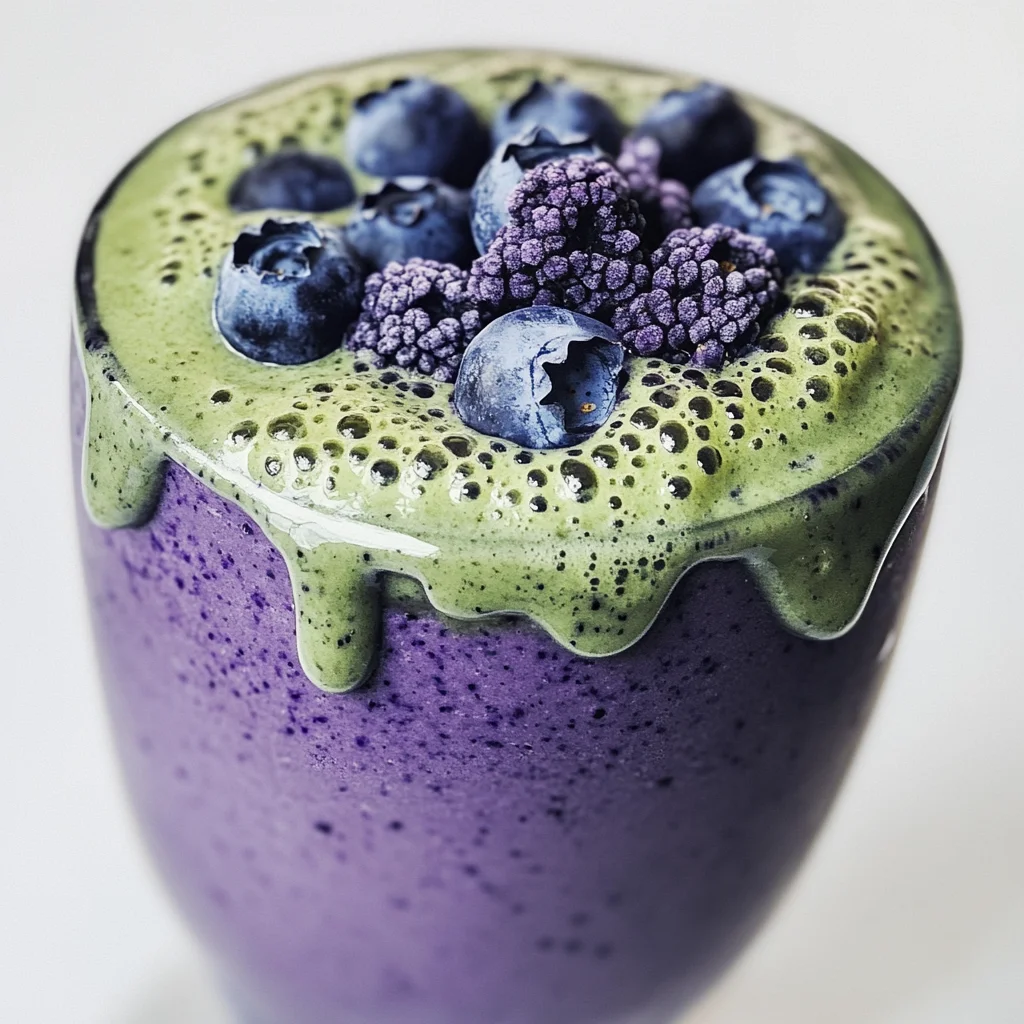 Wild Blueberry Vanilla Matcha Smoothie