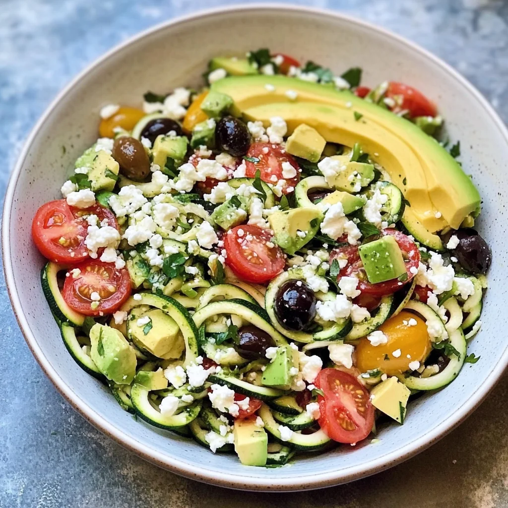 Zucchini Noodle Pasta Salad