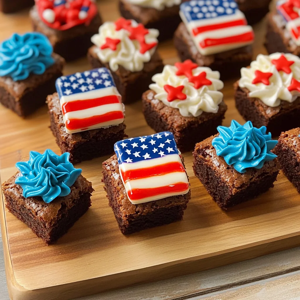 4th of July Brownie Bites