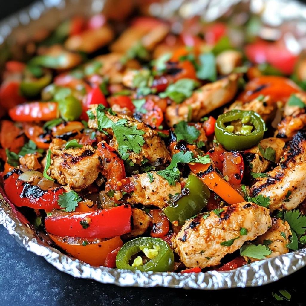 Chicken Fajita Foil Packs
