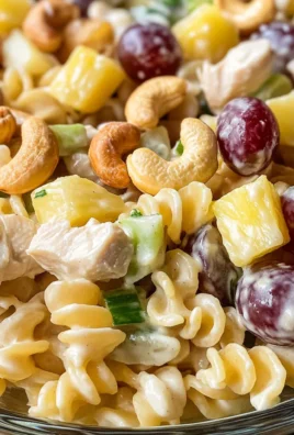 Fruity Cashew Chicken Pasta Salad