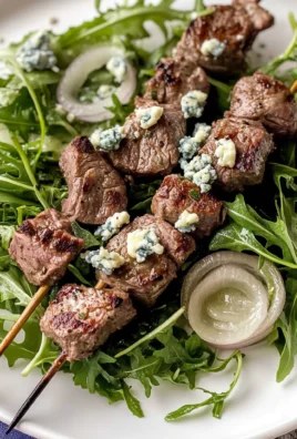 Grilled Lamb Salad with Baby Arugula and Creamy Lemon Vinaigrette