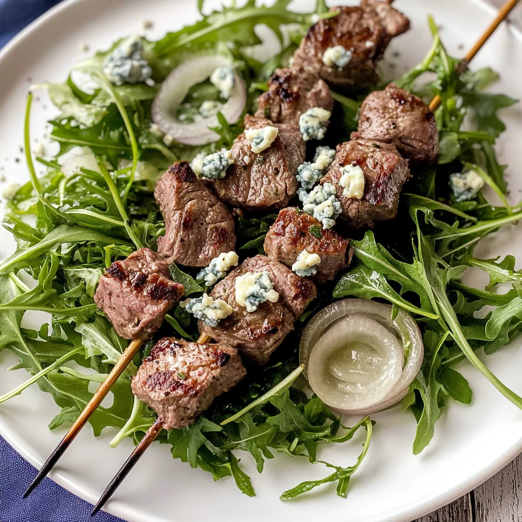 Grilled Lamb Salad with Baby Arugula and Creamy Lemon Vinaigrette