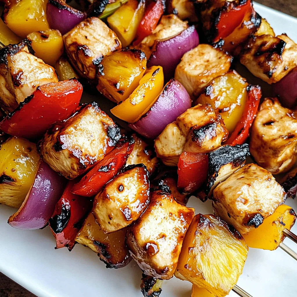 Hawaiian Chicken Kebabs