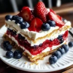 Patriotic Lasagna Dessert