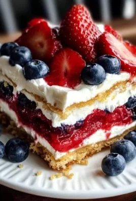 Patriotic Lasagna Dessert