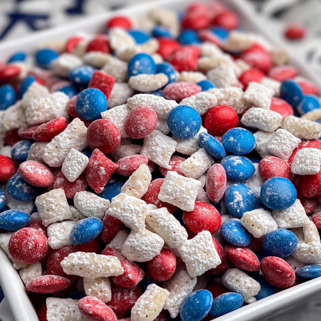 Patriotic Muddy Buddies