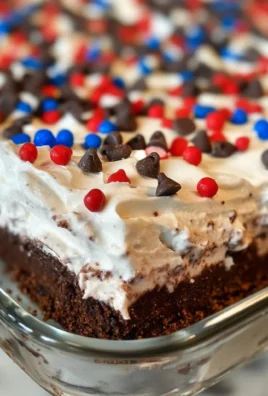 Red White Blue Chocolate Lasagna
