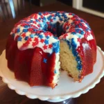 Red, White, and Blue Bundt Cake