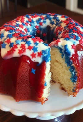 Red, White, and Blue Bundt Cake